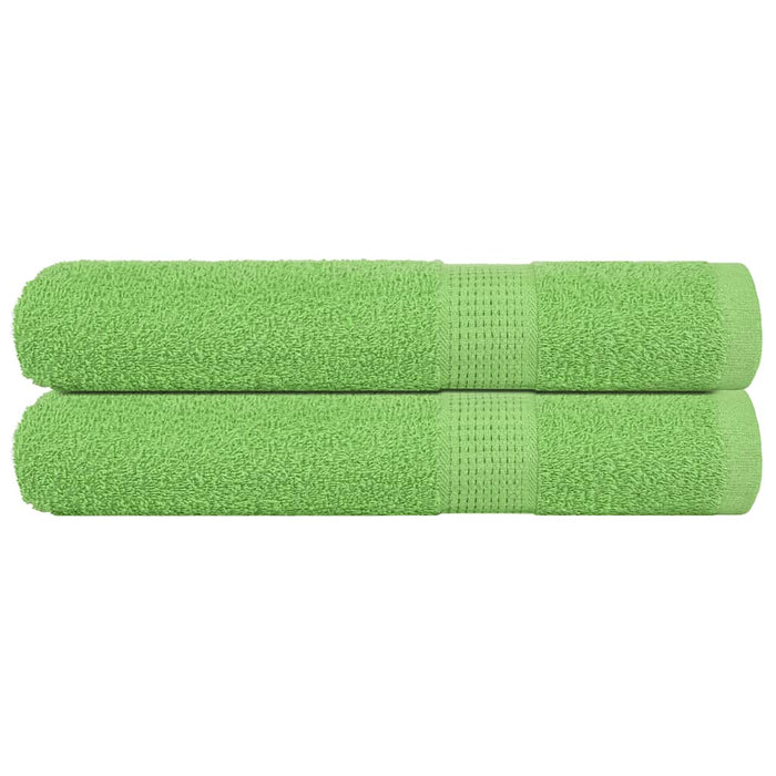 Prosoape 2 buc Verde mere 100x200 cm 360 g/m² 100% bumbac - WALTI WALTI