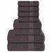 Set prosoape 8 piese Antracit 360 g/m² 100% bumbac - WALTI WALTI