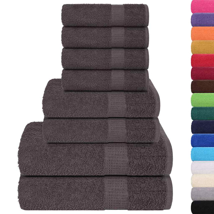 Set prosoape 8 piese Antracit 360 g/m² 100% bumbac - WALTI WALTI