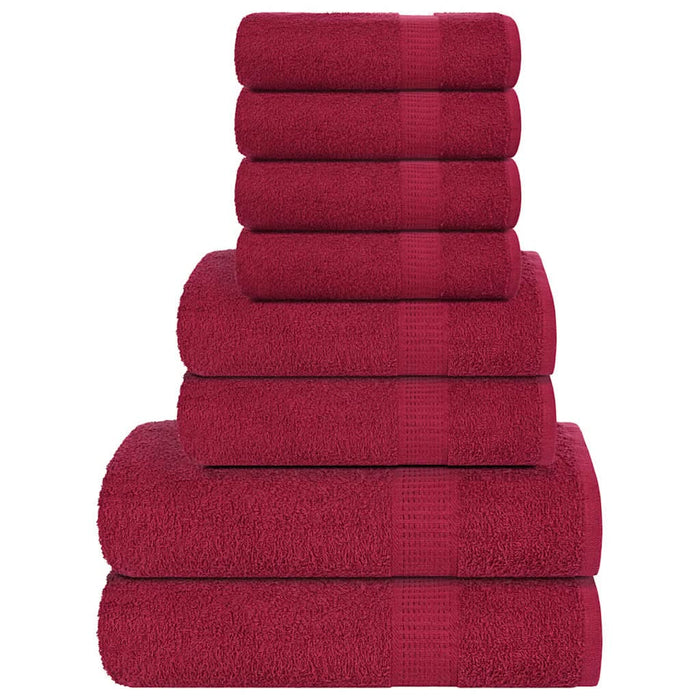 Set prosoape 8 piese Bordeaux 360 g/m² 100% bumbac - WALTI WALTI