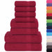 Set prosoape 8 piese Bordeaux 360 g/m² 100% bumbac - WALTI WALTI