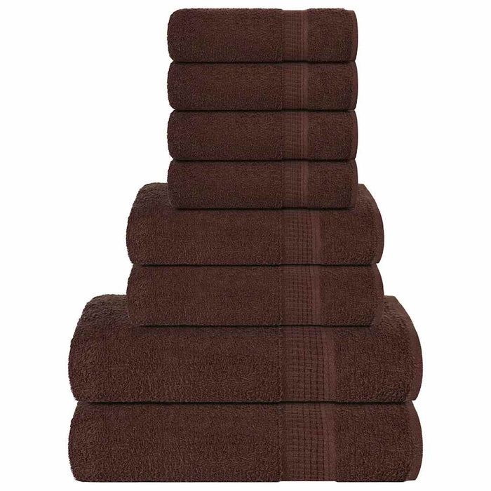 Set prosoape FROGN 8 piese, maro, 360 g/m² WALTI