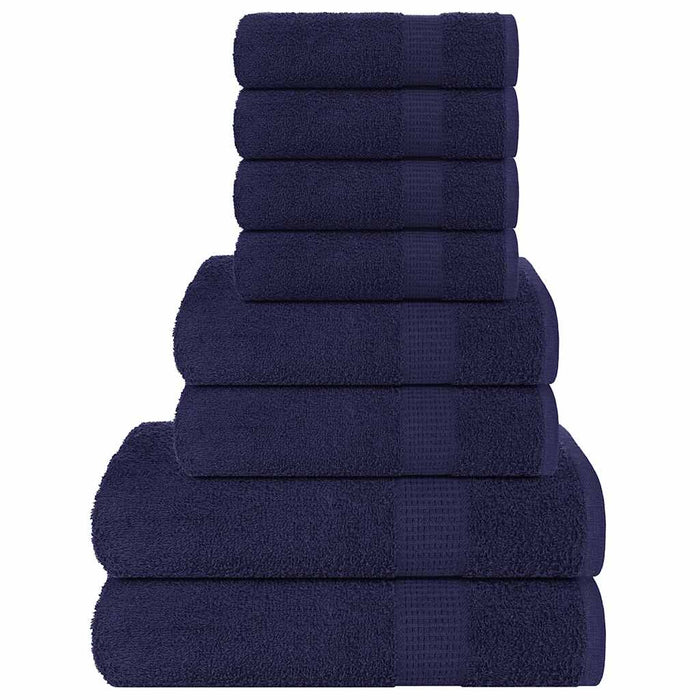 Set prosoape 8 piese Bleumarin 360 g/m² 100% bumbac - WALTI WALTI