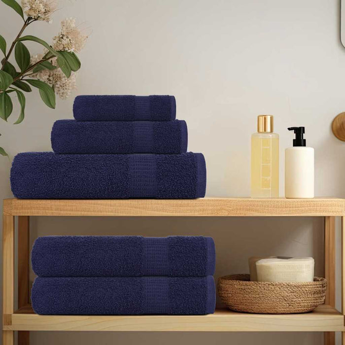 Set prosoape 8 piese Bleumarin 360 g/m² 100% bumbac - WALTI WALTI