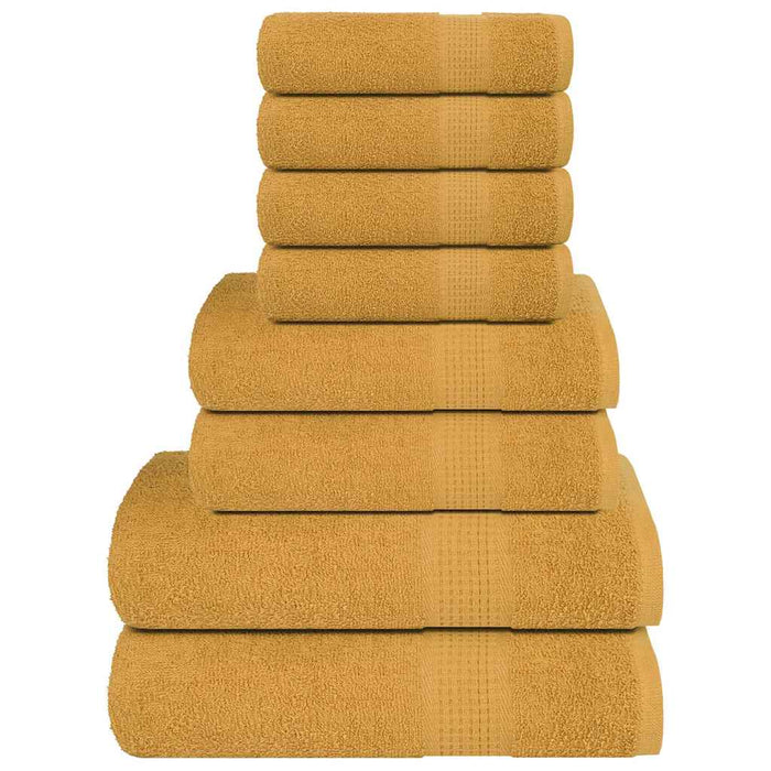 Set prosoape FROGN 8 piese, auriu, 360 g/m² WALTI