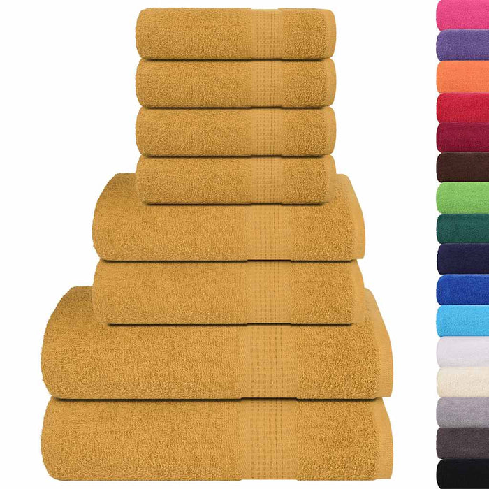 Set prosoape FROGN 8 piese, auriu, 360 g/m² WALTI