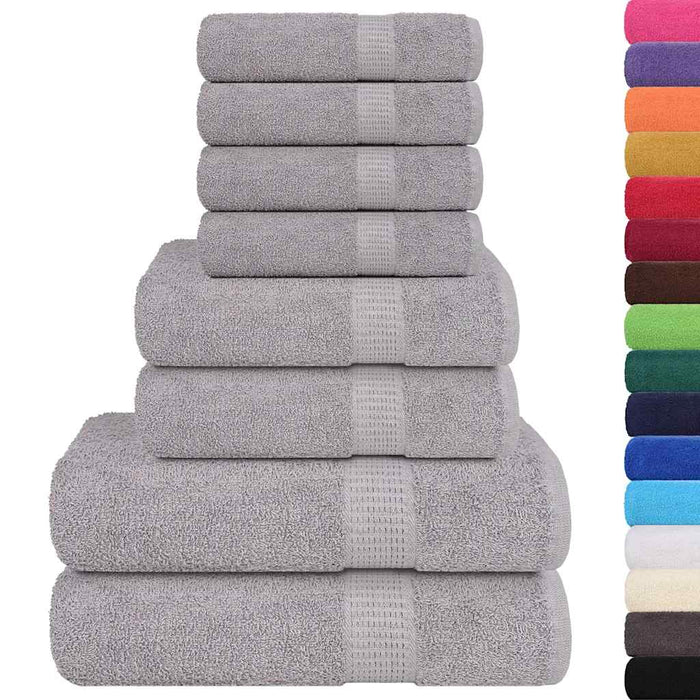 Set prosoape 8 piese gri 360 g/m² 100% bumbac - WALTI WALTI