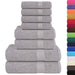 Set prosoape 8 piese gri 360 g/m² 100% bumbac - WALTI WALTI
