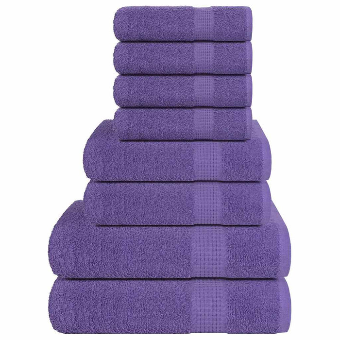 Set prosoape 8 piese violet 360 g/m² 100% bumbac - WALTI WALTI