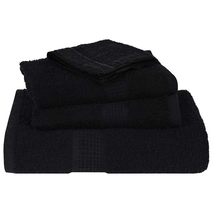 Set prosoape 8 buc Negru 360 g/m² 100% bumbac - WALTI WALTI