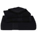 Set prosoape 8 buc Negru 360 g/m² 100% bumbac - WALTI WALTI