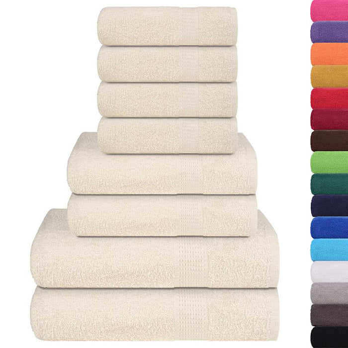 Set prosoape FROGN 8 piese, crem, 360 g/m² WALTI