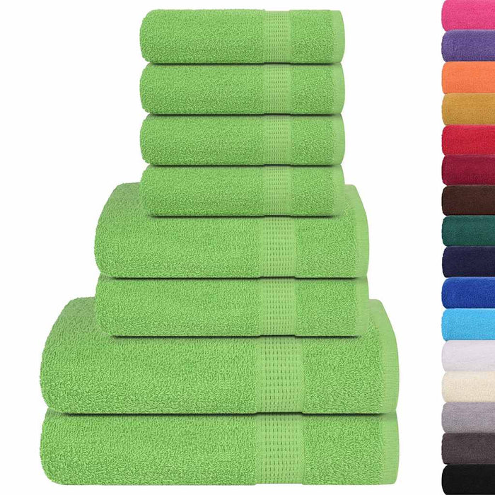 Set de prosoape 8 piese Apple Green 360 g/m² 100% bumbac - WALTI WALTI