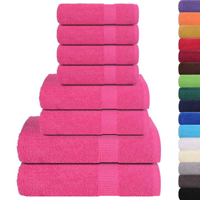 Set prosoape FROGN 8 piese, roz, 360 g/m² WALTI