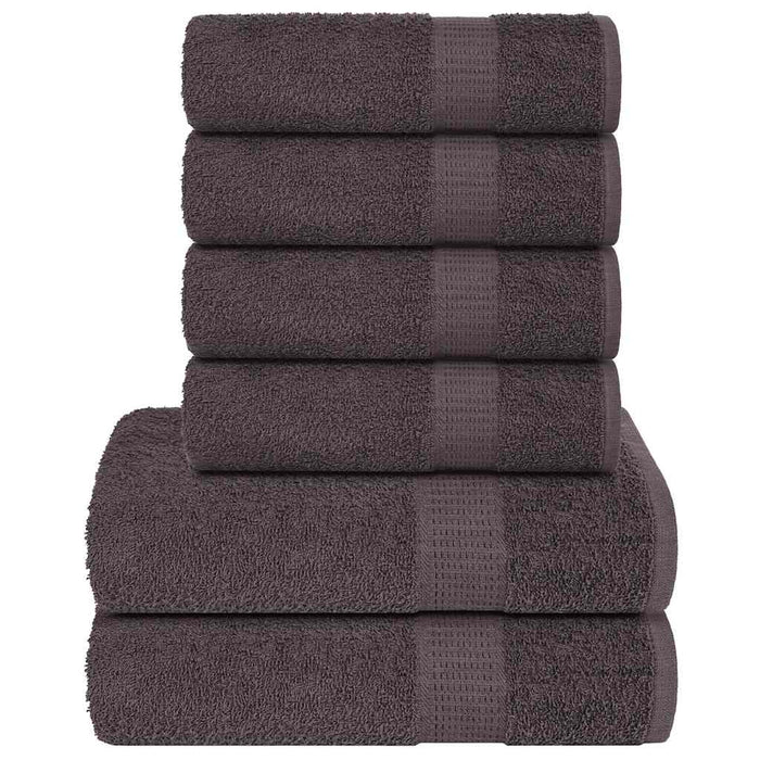 Set prosoape 6 piese Antracit 360 g/m² 100% bumbac - WALTI WALTI