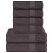 Set prosoape 6 piese Antracit 360 g/m² 100% bumbac - WALTI WALTI