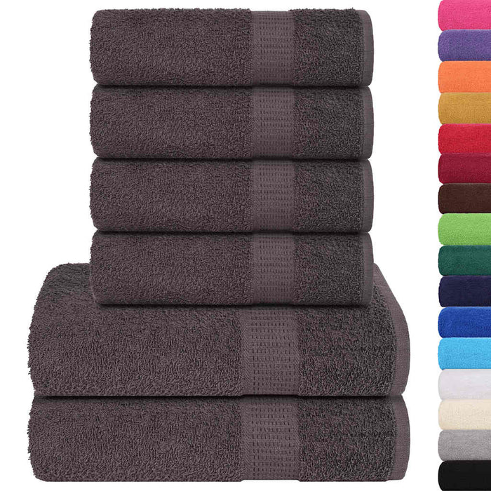 Set prosoape 6 piese Antracit 360 g/m² 100% bumbac - WALTI WALTI