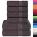 Set prosoape 6 piese Antracit 360 g/m² 100% bumbac - WALTI WALTI