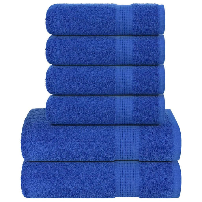 Set prosoape 6 buc Albastru 360 g/m² 100% bumbac - WALTI WALTI