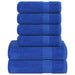 Set prosoape 6 buc Albastru 360 g/m² 100% bumbac - WALTI WALTI