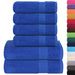 Set prosoape 6 buc Albastru 360 g/m² 100% bumbac - WALTI WALTI