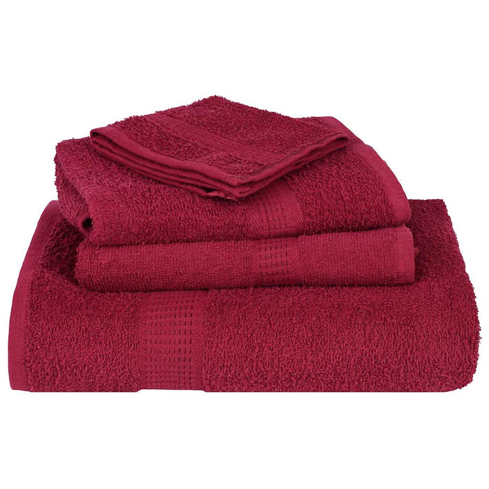 Set prosoape FROGN 6 piese, Bordeaux, 360 g/m² WALTI