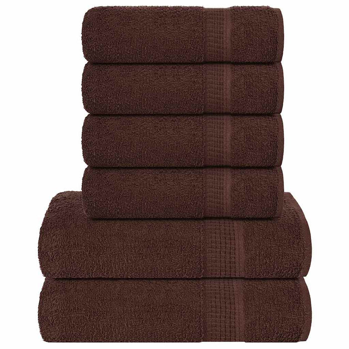 Set prosoape FROGN 6 piese, maro, 360 g/m² WALTI