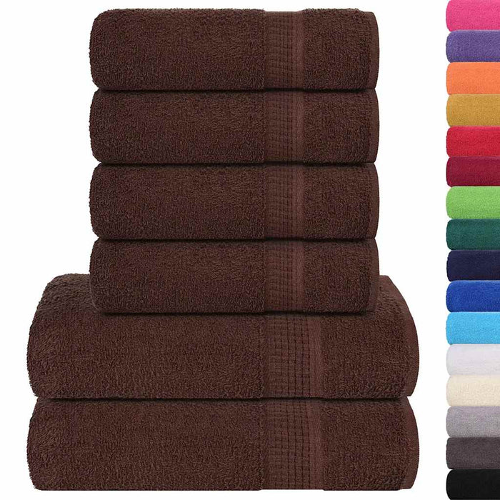Set prosoape FROGN 6 piese, maro, 360 g/m² WALTI