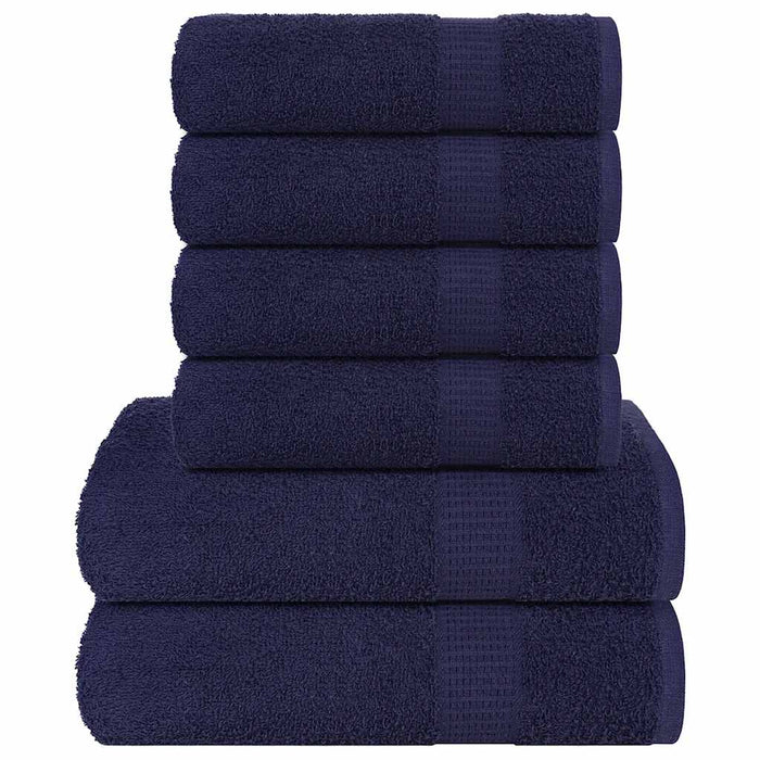 Set prosoape 6 piese Bleumarin 360 g/m² 100% bumbac - WALTI WALTI