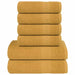 Set prosoape FROGN 6 piese, auriu, 360 g/m² - WALTI WALTI