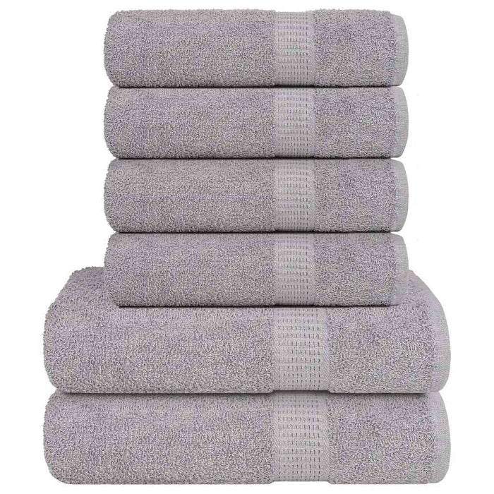 Set prosoape 6 piese gri 360 g/m² 100% bumbac - WALTI WALTI