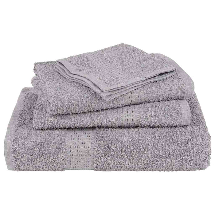 Set prosoape 6 piese gri 360 g/m² 100% bumbac - WALTI WALTI