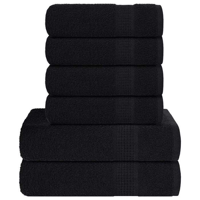 Set prosoape 8 buc Negru 360 g/m² 100% bumbac - WALTI WALTI