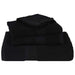 Set prosoape 8 buc Negru 360 g/m² 100% bumbac - WALTI WALTI