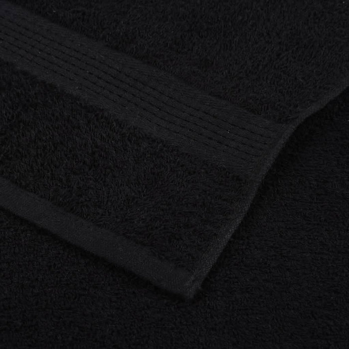 Set prosoape 8 buc Negru 360 g/m² 100% bumbac - WALTI WALTI