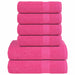 Set prosoape 12 piese roz 360 g/m² 100% bumbac - WALTI WALTI