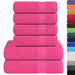Set prosoape 12 piese roz 360 g/m² 100% bumbac - WALTI WALTI
