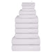 Set prosoape 12 piese alb 360 g/m² 100% bumbac - WALTI WALTI