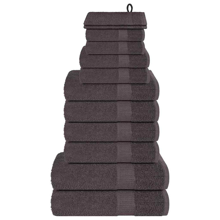 Set prosoape 12 buc Antracit 360 g/m² 100% bumbac - WALTI WALTI