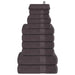 Set prosoape 12 buc Antracit 360 g/m² 100% bumbac - WALTI WALTI