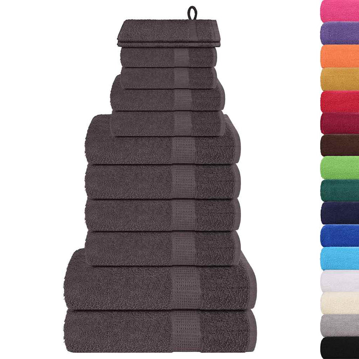 Set prosoape 12 buc Antracit 360 g/m² 100% bumbac - WALTI WALTI