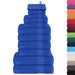 Set prosoape 12 buc Albastru 360 g/m² 100% bumbac - WALTI WALTI
