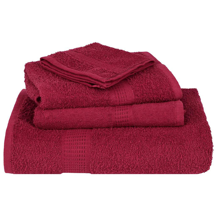 Set prosoape 12 piese Bordeaux 360 g/m² 100% bumbac - WALTI WALTI