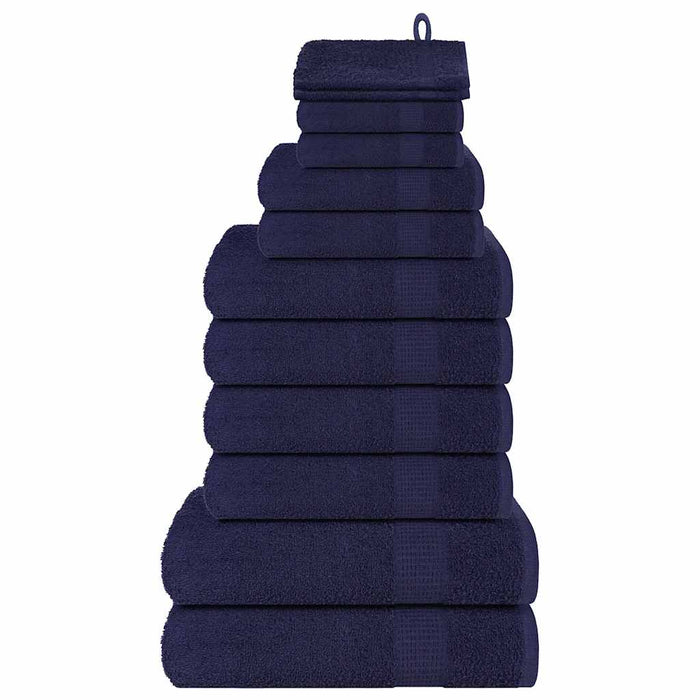 Set prosoape 12 piese Bleumarin 360 g/m² 100% bumbac - WALTI WALTI