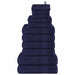 Set prosoape 12 piese Bleumarin 360 g/m² 100% bumbac - WALTI WALTI