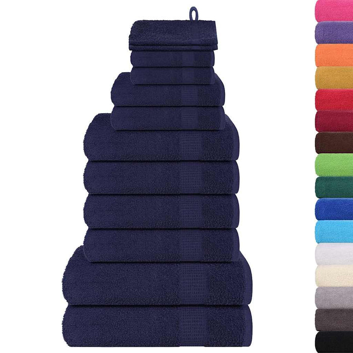 Set prosoape 12 piese Bleumarin 360 g/m² 100% bumbac - WALTI WALTI