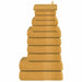 Set prosoape FROGN 12 piese, auriu, 360 g/m² - WALTI WALTI