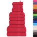 Set prosoape 12 piese rosu 360 g/m² 100% bumbac - WALTI WALTI