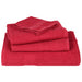 Set prosoape 12 piese rosu 360 g/m² 100% bumbac - WALTI WALTI