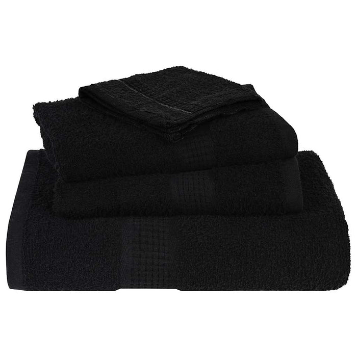 Set prosoape 12 buc Negru 360 g/m² 100% bumbac - WALTI WALTI